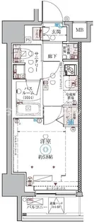 クレヴィスタ品川西大井Ⅱ【おとり物件なし】#学生・社会人にオ【7階】の間取り