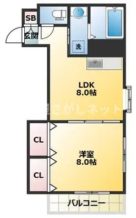 ツインビル【おとり物件なし】#学生・社会人にオススメ!初期【3階】の間取り