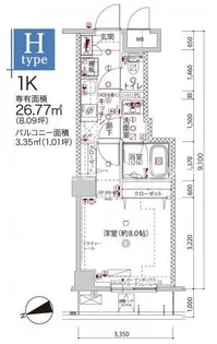 クレヴィスタ板橋桜川【おとり物件なし】#学生・社会人にオスス【3階】の間取り
