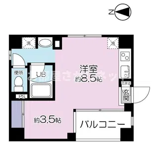 三鶴屋ハウス【おとり物件なし】#学生・社会人にオススメ!初期【6階】の間取り