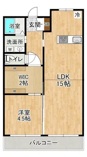 埼玉県越谷市東大沢5丁目【マンション】の間取り