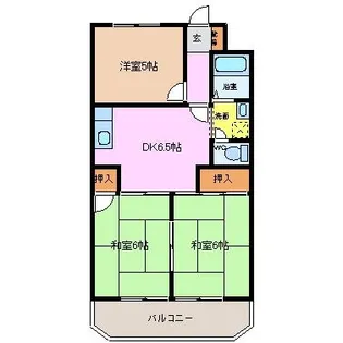 シュロス鵜の森【4階】の間取り