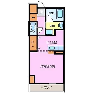 ハイトピア四日市【307号室】の間取り