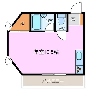 ミューかいぞう【1階】の間取り