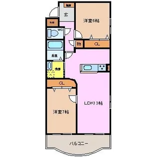 パラッツォ【1階】の間取り