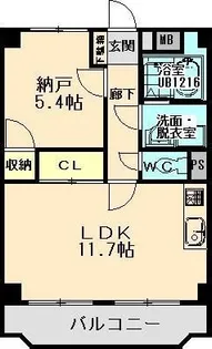 ユーミー生桑マンション【4階】の間取り