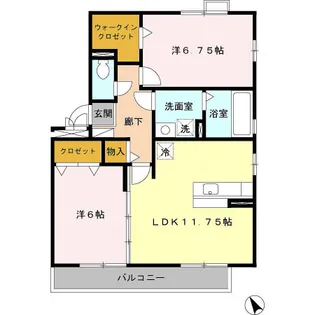 リビングタウン阿倉川 B【3階】の間取り