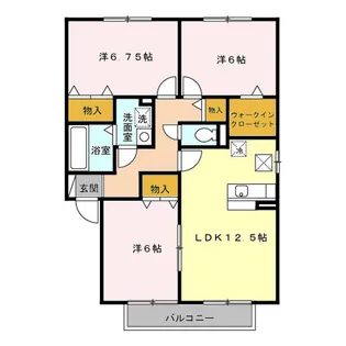 プラサイシヅカ【1階】の間取り