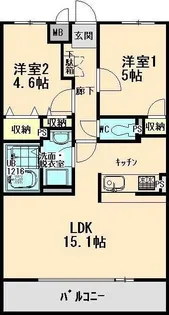 エクラときわ6【2階】の間取り