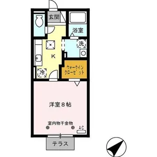 ナイスフィールド【1階】の間取り