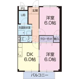グランメールときわ【2階】の間取り