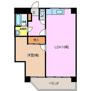 荒木ハイツ【3階】の間取り