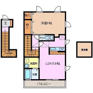 レーヴ グランディス A【2階】の間取り