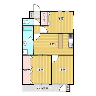 アン・ファブール【102号室】の間取り