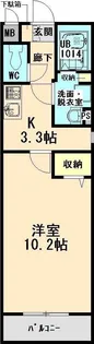 シャトーヴェール【3階】の間取り