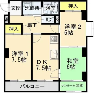 ベルサウンズ【3階】の間取り