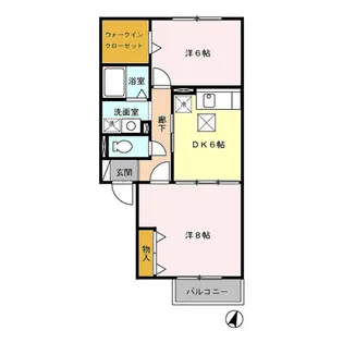 ジョイリバー【1階】の間取り
