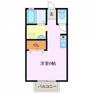 メゾンボザールⅡ【B203号室】の間取り