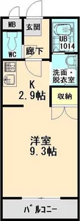 ユーミーマンション小杉【1階】の間取り