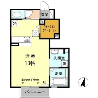 インコントロ B棟【1階】の間取り