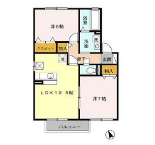 リュミエール【2階】の間取り