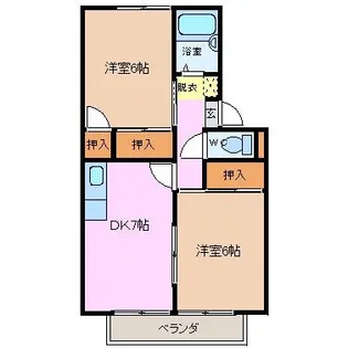 ル・クレール【1階】の間取り