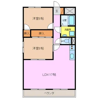 ファクタービル【3C号室】の間取り