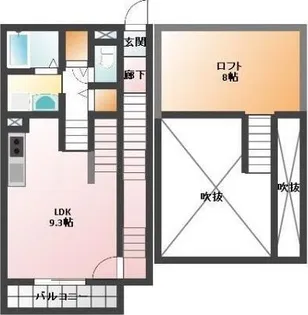 ペガサス【2階】の間取り