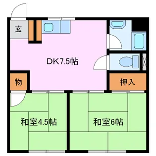 八まきビル【4A号室】の間取り