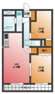 ユーミー川島【1階】の間取り