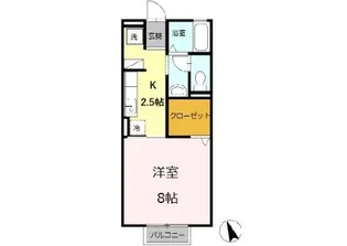 クレールカルチェ4【1階】の間取り