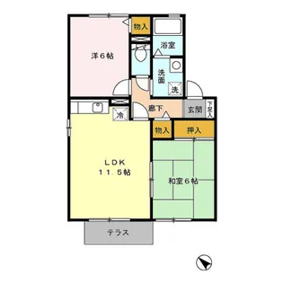 ピアチェーレ C【1階】の間取り