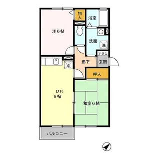 サン・セジュール A【A201号室】の間取り