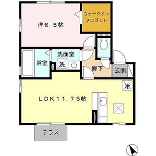 リビングタウン阿倉川 M【1階】の間取り
