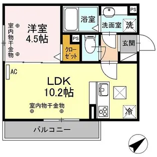 ルミエール エイト【3階】の間取り