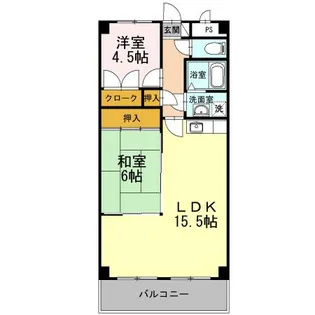 ベルハイム城山【1階】の間取り