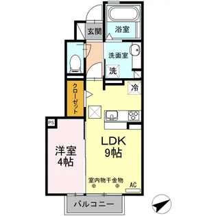 フェリチターレ【1階】の間取り