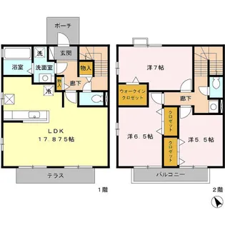 リビングタウン阿倉川Kの間取り
