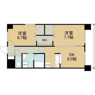 シダーフィールド【2階】の間取り