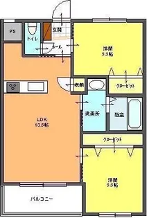 コルンムーメ【1階】の間取り