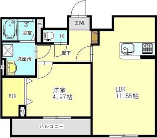 CASADIA伊倉【1階】の間取り