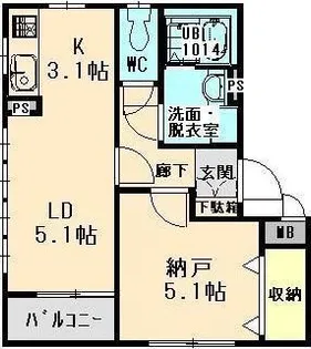 グローバルトラスト【2階】の間取り