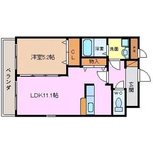 M’sソレイユ【5階】の間取り