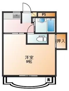 尾関ハイツ【5階】の間取り