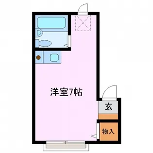 メゾンボザール【2階】の間取り