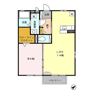 リビングタウン四日市芝田 A【1階】の間取り