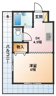 コーポ阪本【201号室】の間取り
