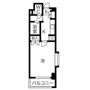 アンオゥル鵜の森【7階】の間取り