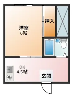 レジデンス小古曽【4階】の間取り