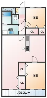 プロミネント四日市【2階】の間取り